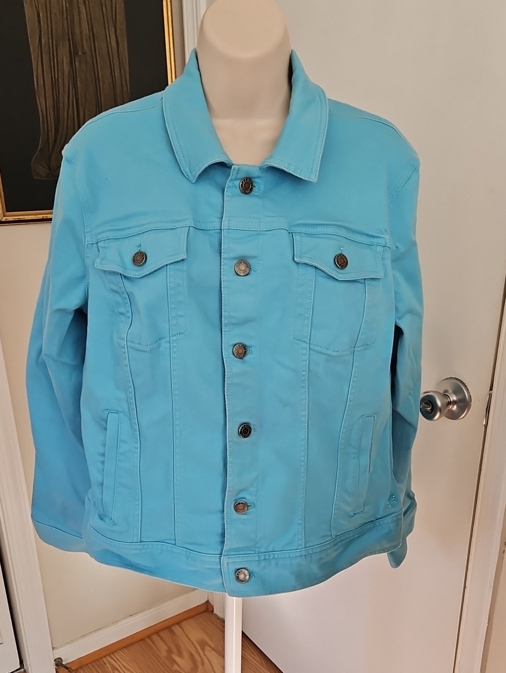 Talbots Classic Blue Jean Jacket Size XL